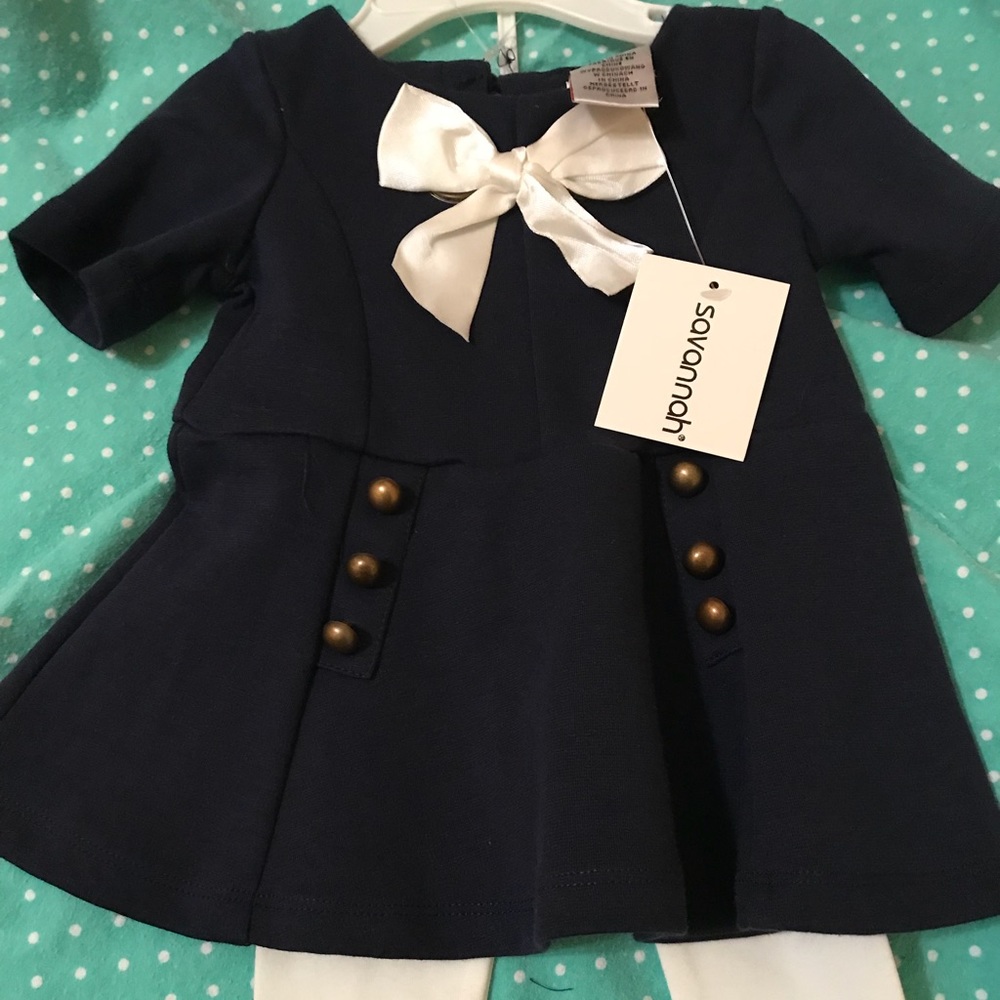 NWT - Savannah Baby Girls 2pc. outfit.